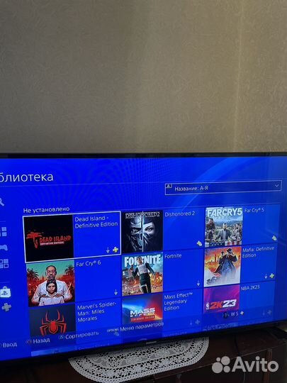 Sony playstation 4 slim 1 tb с играми