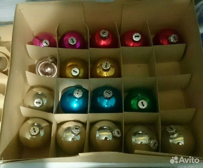 Набор ëлочных игрушек. гдр (Германия)