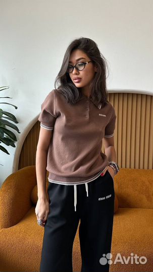 Кофта поло MIU MIU