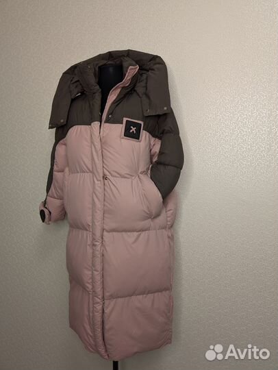 Пуховик женский розовый 46 48