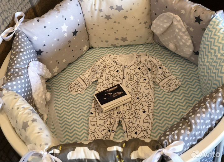 Детское постельное для круглой/овальной кроватки