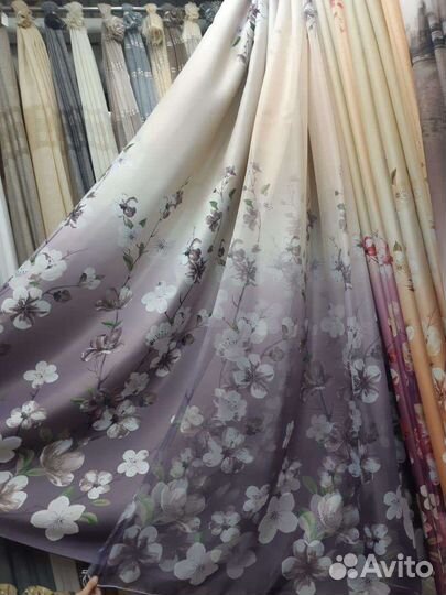 Портьеры габардин, готовые комплекты