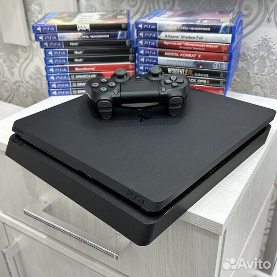 Sony PS4 Slim 1Tb +18 Игр / 3 Ревизия