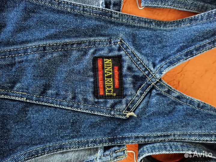 Джинсоаый комбинезон