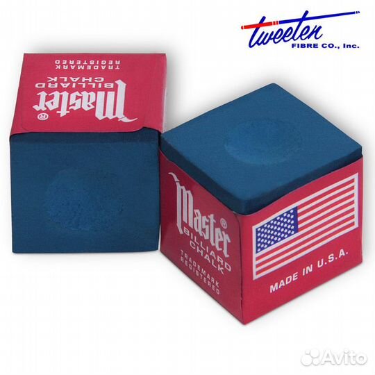 Мел для бильярда Master Blue 72 шт. упаковка