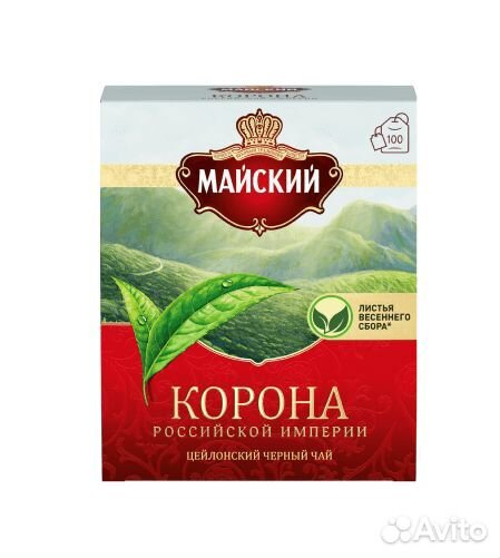 Чай Майский Корона Российской Империи Чёрный 100пк