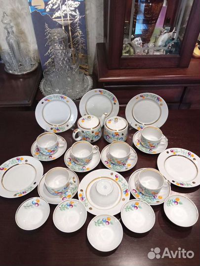 Чайный сервиз Южноуральский фарфор винтаж