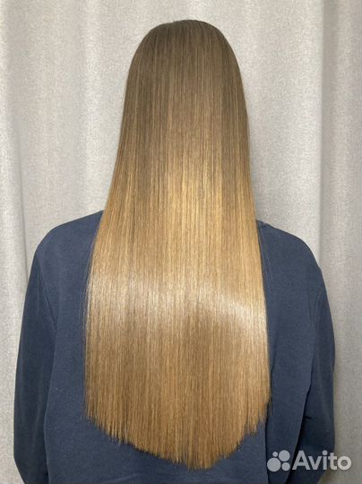 Кератиновое выпрямление волос