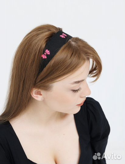 Повязка на голову женская в стиле Барби