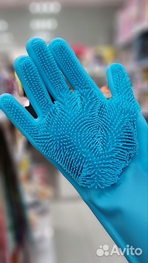 Силиконовые перчатки скрубберы 2 шт