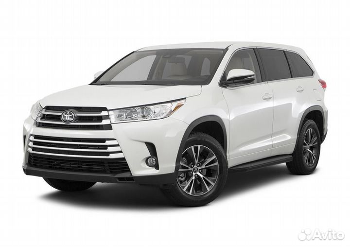 Пороги Подножки Toyota Highlander 2014- Premium-BL