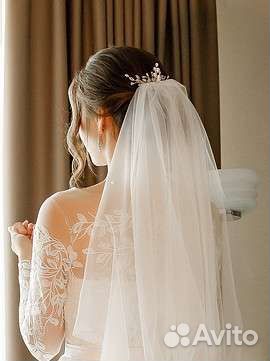 Шпилька в голову для невест/ украшение в прическу