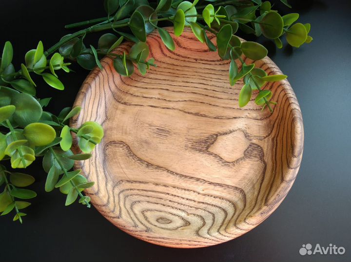 Тарелка из ясеня