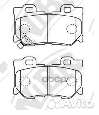 Колодки тормозные дисковые PN0396 NiBK