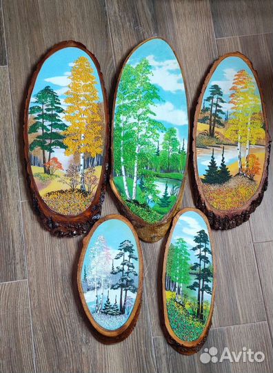 Картина на спиле дерева