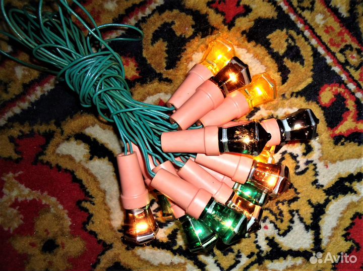 Электрогирлянды СССР в рабочем состоянии