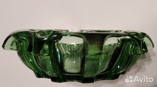 Пепельница СССР зелёная курить вредно