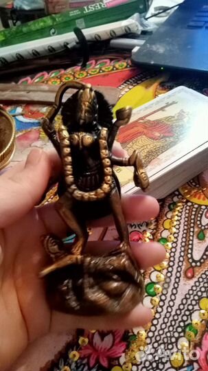 Бронзовая статуэтка богини Кали эзотерика алтарь