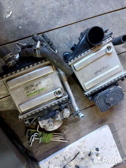 Mercedes C63 AMG W205 интеркуллер с дросселем