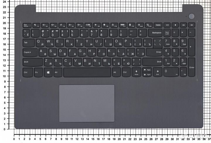 Клавиатура к Lenovo IdeaPad 3-15ALC6топкейс, серый