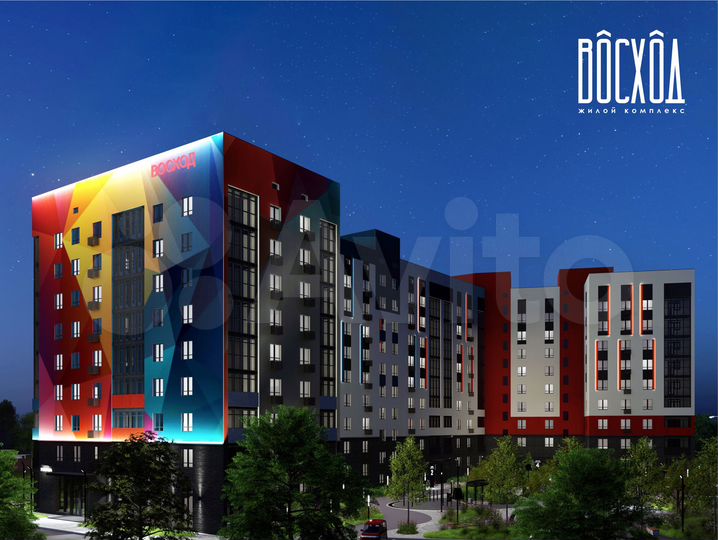 2-к. квартира, 61,6 м², 2/9 эт.