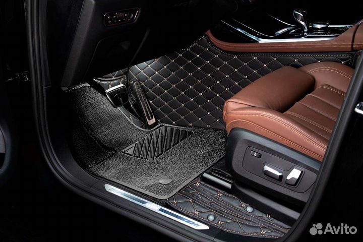 3D Коврики Lexus LS Салон Багажник Экокожа