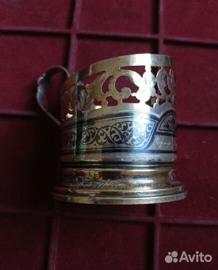 Подстаканник Кубачи серебро