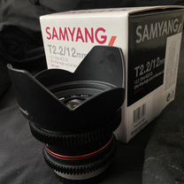 Объектив Samyang 12mm t2.2 cine MFT(m4/3)