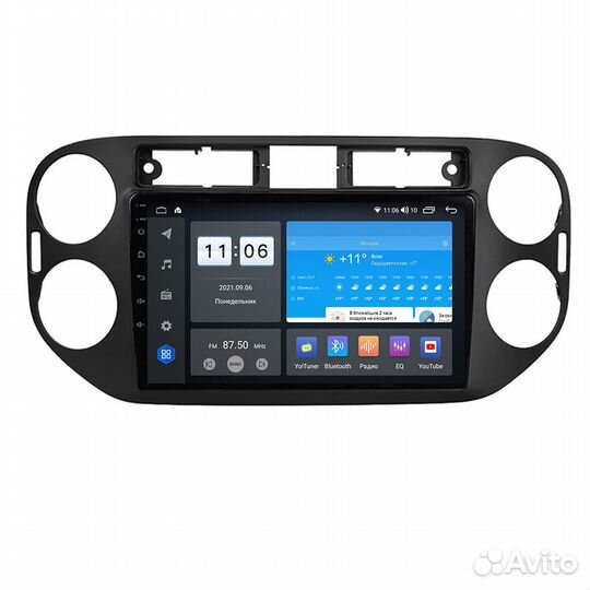 Магнитола Андроид ZX 6/128GB Volkswagen Tiguan 201