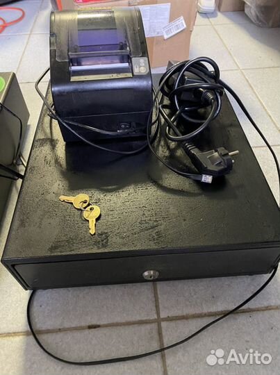 Чековый принтер и денежный ящик