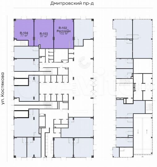 Продажа торгового помещения 77 кв.м. Дмитровский п