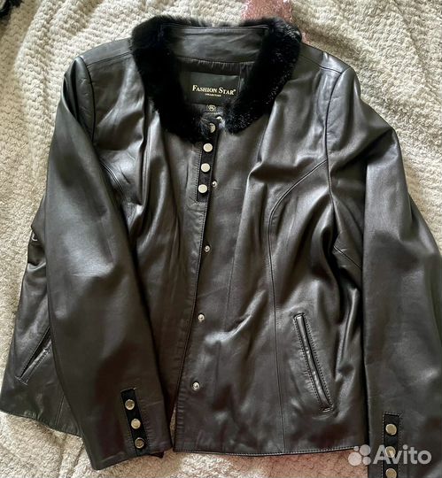 Куртка кожаная женская