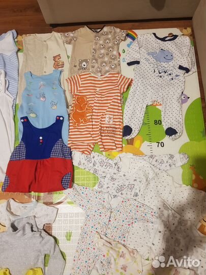 Большой пакет вещей на мальчика от 0 до 74