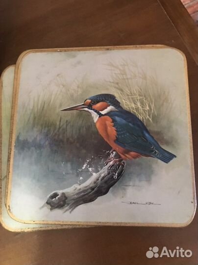 Подставочки под кружки бокалы Англия набор 6 шт