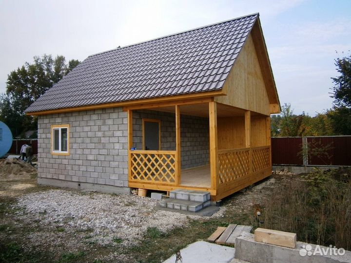 Строительная бригада. Строительство домов, бань