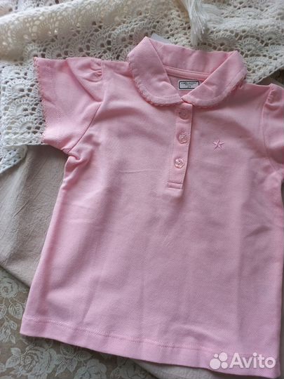 Футболка поло 92 98 104 на девочку