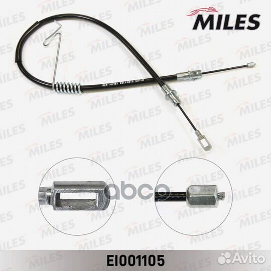 Трос стояночного тормоза правый transit 06- EI0