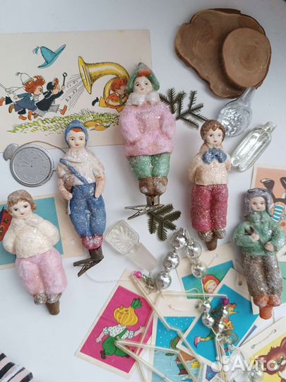 Елочные игрушки ссср,набор Незнайка