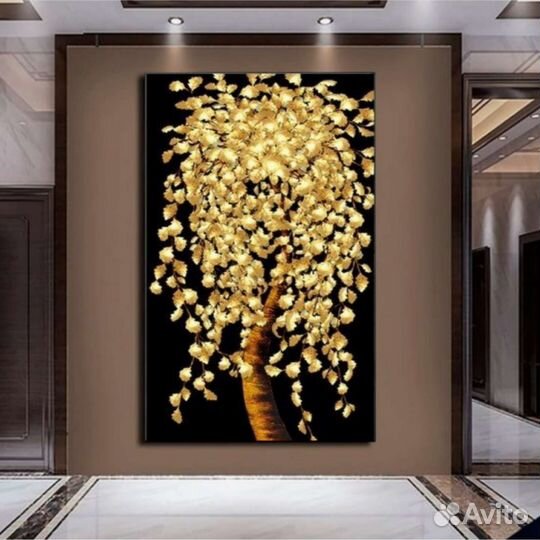 Картина Маслом на холсте Дерево