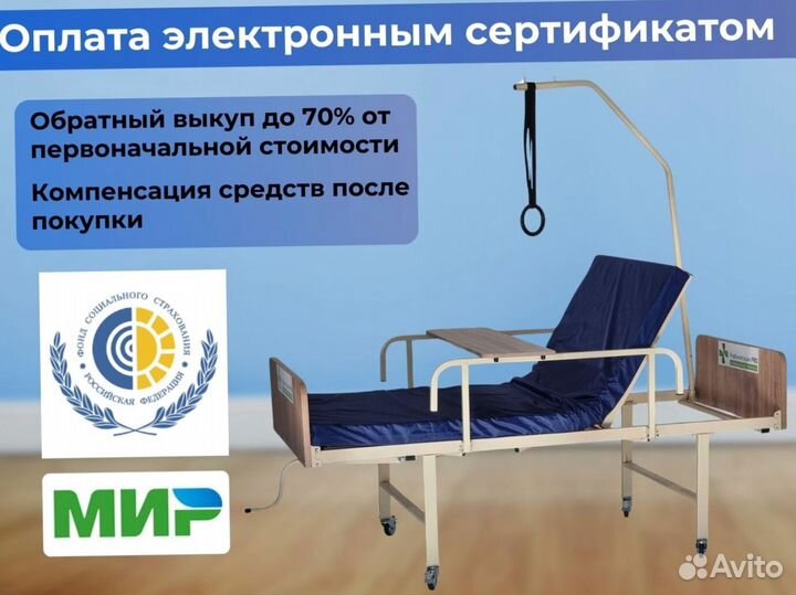 Медицинская кровать функциональная