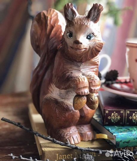 Винтаж статуэтки, деревянная скульптура