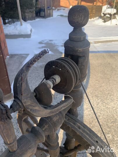 Прялка деревянная старинная