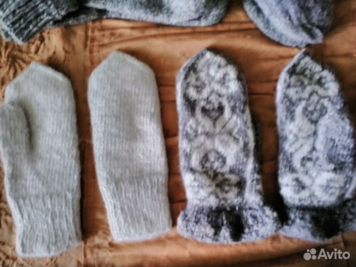 Варежки из собачьей шерсти