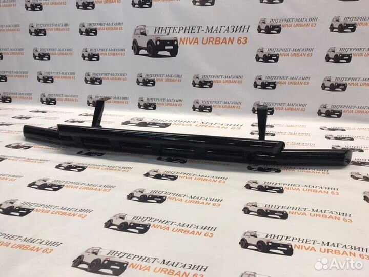 Труба защитная двойная под передний бампер Урбан