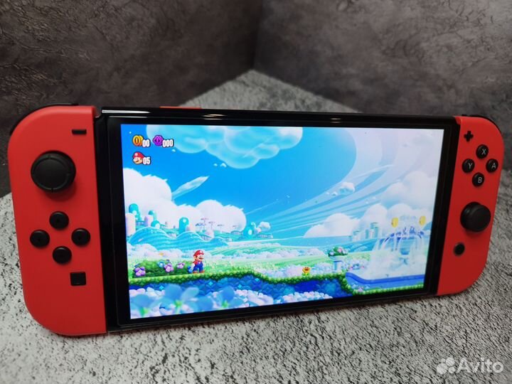 Nintendo Switch Oled Mario Прошитая 256+64 GB