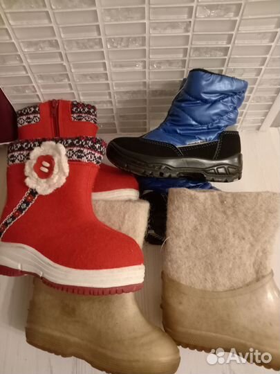 Сапоги зимние детские 25