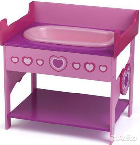 Деревянная кровать для кукол