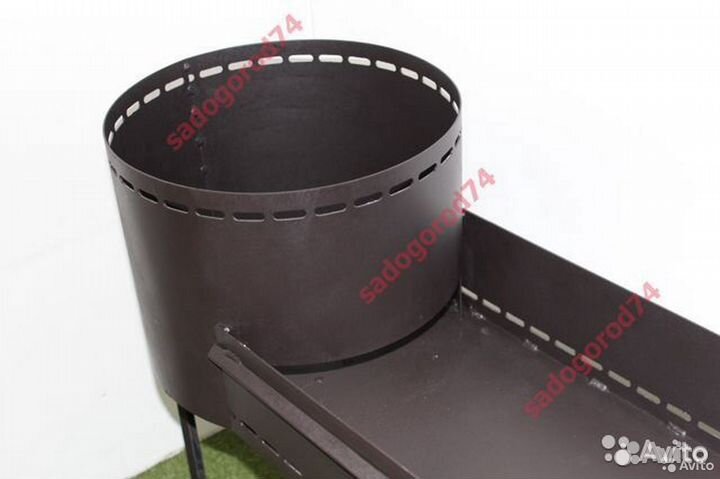 Мангал с очагом для казана