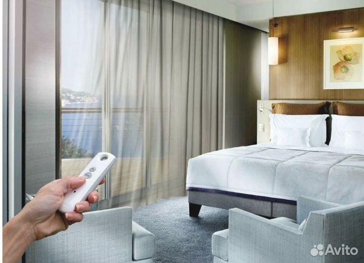 Электрокарниз для штор (голосовое управление)