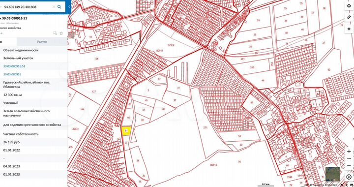 Участок 1,23 га (СНТ, ДНП)